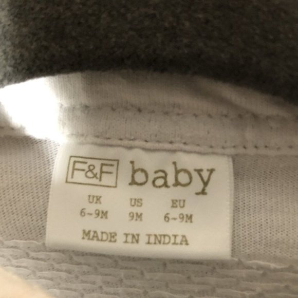 Florence and Fred Polo Black & White Romper 6-9M - Picture 8 of 8